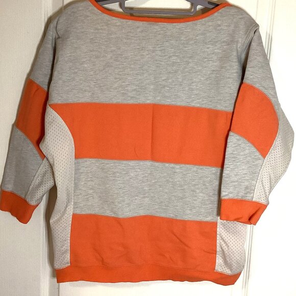 MPG Women's Thin Sweatshirt / Top 3/4 Sleeves Mesh Sides Color Block Size M - Picture 5 of 8